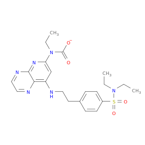 Carbamic acid,[8-[[2-[4-[(diethylamino)sulfonyl]phenyl]ethyl]amino]pyrido[2,3-b]pyrazin-6-yl]-,ethyl ester (9CI)