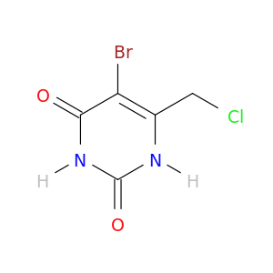 2,4(1H,3H)-Pyrimidinedione, 5-bromo-6-(chloromethyl)-