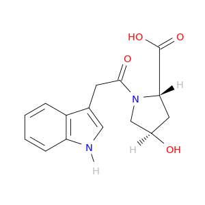 L-脯氨酸,4-羟基-1-(1H-吲哚-3-酰基乙酰基)-,反式-