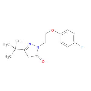 5-(1,1-二甲基乙基)-2-[2-(4-氟苯氧基)乙基]-2,4-二氢-3H-吡唑-3-一