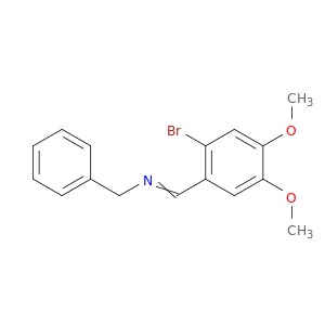 Benzenemethanamine, N-[(2-bromo-4,5-dimethoxyphenyl)methylene]-