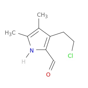 1H-Pyrrole-2-carboxaldehyde, 3-(2-chloroethyl)-4,5-dimethyl-