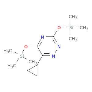 1,2,4-Triazine, 6-cyclopropyl-3,5-bis[(trimethylsilyl)oxy]-