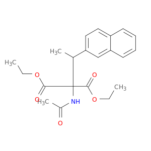 Propanedioic acid, (acetylamino)[1-(2-naphthalenyl)ethyl]-, diethyl ester