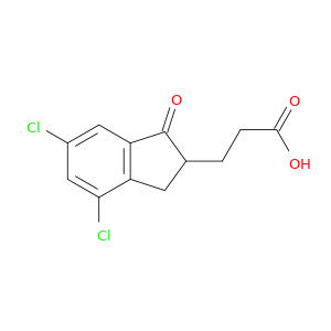 1H-Indene-2-propanoic acid, 4,6-dichloro-2,3-dihydro-1-oxo-