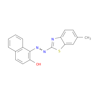 1-[2-(6-甲基-2-苯并噻唑基)二亚苯基]-2-萘酚