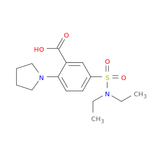 5-[(二乙基氨基)磺酰基]-2-(1-吡咯烷基)苯甲酸