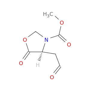 3-Oxazolidinecarboxylic acid, 5-oxo-4-(2-oxoethyl)-, methyl ester, (S)-