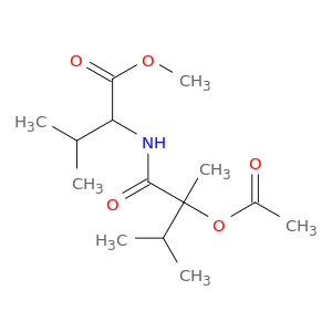 METHYL 2-[(2-ACETYLOXY-2,3-DIMETHYL-BUTANOYL)AMINO]-3-METHYL-BUTANOATE