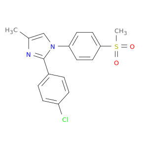 1H-Imidazole, 2-(4-chlorophenyl)-4-methyl-1-[4-(methylsulfonyl)phenyl]-