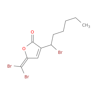2(5H)-Furanone, 3-(1-bromohexyl)-5-(dibromomethylene)-