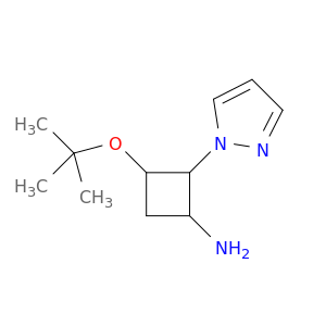 3-(tert-Butoxy)-2-(1H-pyrazol-1-yl)cyclobutan-1-amine