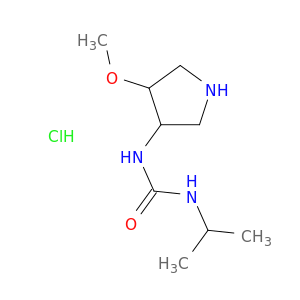 1-(4-Methoxypyrrolidin-3-yl)-3-(propan-2-yl)urea Hydrochloride