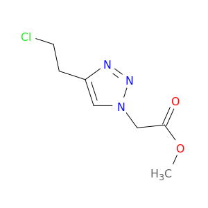 Methyl 2-[4-(2-Chloroethyl)-1H-1,2,3-triazol-1-yl]acetate
