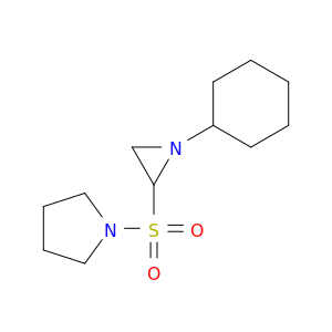 Pyrrolidine, 1-[(1-cyclohexyl-2-aziridinyl)sulfonyl]-