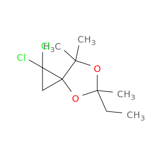 4,6-Dioxaspiro[2.4]heptane, 1,1-dichloro-5-ethyl-5,7,7-trimethyl-