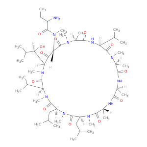 Cyclo[N-methyl-L-alanyl-L-alanyl-D-alanyl-N-methyl-L-leucyl-N-methyl-L-leucyl-N-methyl-L-valyl-(3R)-3-hydroxy-N-methyl-L-leucyl-(2S)-2-aminobutanoyl-N-methylglycyl-N-methyl-L-alanyl-L-valyl](9CI)