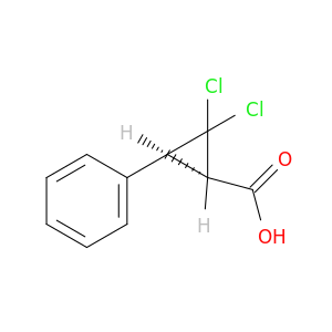 Cyclopropanecarboxylic acid, 2,2-dichloro-3-phenyl-, (1S,3S)-