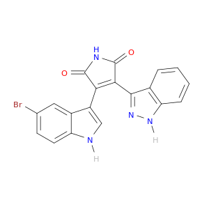1H-Pyrrole-2,5-dione, 3-(5-bromo-1H-indol-3-yl)-4-(1H-indazol-3-yl)-