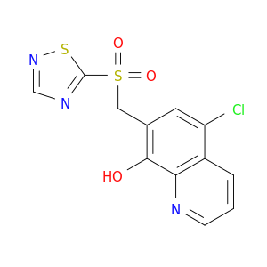 8-Quinolinol, 5-chloro-7-[(1,2,4-thiadiazol-5-ylsulfonyl)methyl]-
