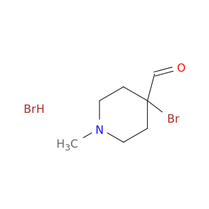 4-Piperidinecarboxaldehyde, 4-bromo-1-methyl-, hydrobromide