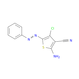 3-Thiophenecarbonitrile, 2-amino-4-chloro-5-(phenylazo)-