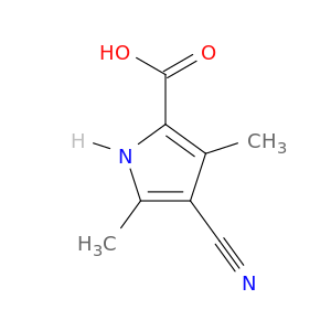 4-氰基-3,5-二甲基-1H-吡咯-2-羧酸