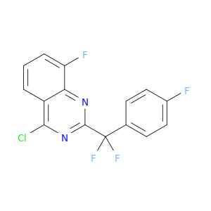 4-Chloro-2-(difluoro(4-fluorophenyl)methyl)-8-fluoroquinazoline