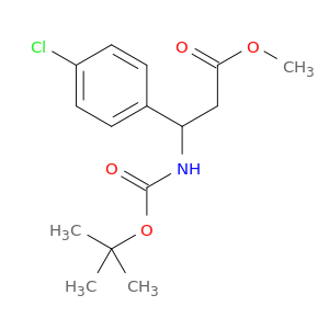Methyl 3-((tert-butoxycarbonyl)amino)-3-(4-chlorophenyl)propanoate