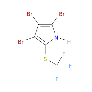 1H-Pyrrole, 2,3,4-tribromo-5-[(trifluoromethyl)thio]-