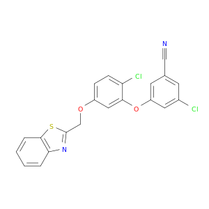 Benzonitrile, 3-[5-(2-benzothiazolylmethoxy)-2-chlorophenoxy]-5-chloro-