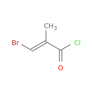 2-Propenoyl chloride, 3-bromo-2-methyl-, (E)-
