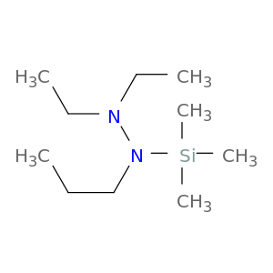 Hydrazine, 1,1-diethyl-2-propyl-2-(trimethylsilyl)-