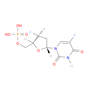 2',3'-dideoxy-3',5-difluorouridine 5'-(dihydrogen phosphate)