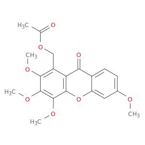 9H-Xanthen-9-one, 1-[(acetyloxy)methyl]-2,3,4,6-tetramethoxy-