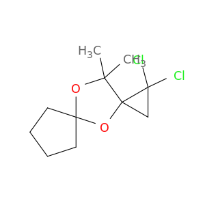 4,10-Dioxadispiro[2.1.4.2]undecane, 1,1-dichloro-11,11-dimethyl-