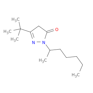 3H-Pyrazol-3-one,5-(1,1-dimethylethyl)-2,4-dihydro-2-(1-methylhexyl)-