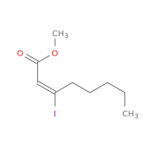 2-Octenoic acid, 3-iodo-, methyl ester, (2E)-