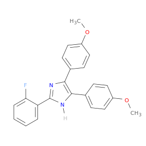 1H-Imidazole, 2-(2-fluorophenyl)-4,5-bis(4-methoxyphenyl)-