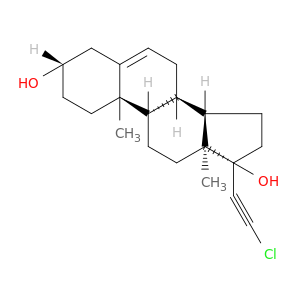 (3S,8R,9S,10R,13S,14S,17S)-17-(2-chloroethynyl)-10,13-dimethyl-1,2,3,4,7,8,9,11,12,14,15,16-dodecahydrocyclopenta[a]phenanthrene-3,17-diol