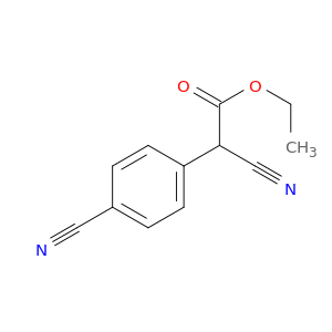Benzeneacetic acid, a,4-dicyano-, ethyl ester