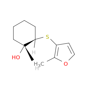 Cyclohexanol, 2-[(2-methyl-3-furanyl)thio]-, trans-