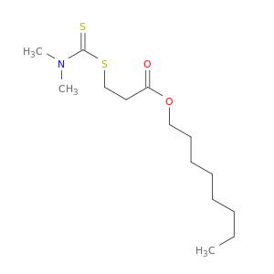 Propanoic acid, 3-[[(dimethylamino)thioxomethyl]thio]-, octyl ester