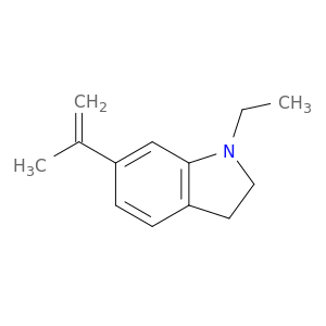 1H-Indole, 1-ethyl-2,3-dihydro-6-(1-methylethenyl)-