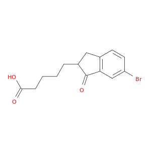 1H-Indene-2-pentanoic acid, 6-bromo-2,3-dihydro-1-oxo-