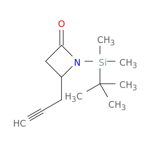 2-Azetidinone, 1-[(1,1-dimethylethyl)dimethylsilyl]-4-(2-propynyl)-