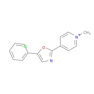 Pyridinium,1-methyl-4-(5-phenyl-2-oxazolyl)-, chloride (1:1)