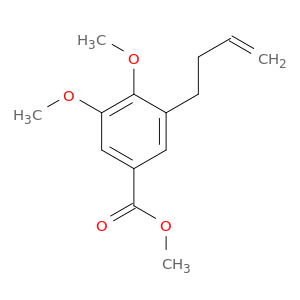 Benzoic acid, 3-(3-butenyl)-4,5-dimethoxy-, methyl ester
