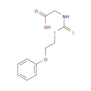 Glycine, N-[[(2-phenoxyethyl)thio]thioxomethyl]-