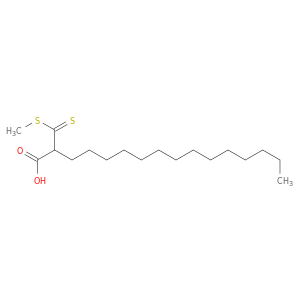 Hexadecanoic acid, 2-[(methylthio)thioxomethyl]-
